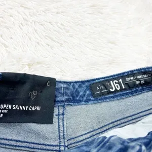 AX Armani Exchange J61 Super Skinny Capri Chevron Jeans Size‎ 26 NEW thumbnail 6