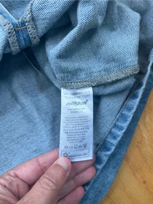Edikted Slitted Denim Mini Skirt Blue Size M NWT Festival Grunge Streetwear thumbnail 7
