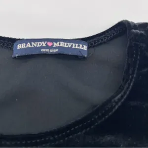 Brandy Melville Black Velvet Top-One Size thumbnail 4