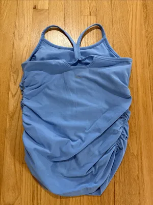 Beyond the Bump Blue Spacedye Ruched Tank Top Sz S thumbnail 5