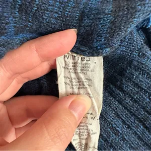 Aritzia Wilfred Flaubert Blue Silk Cashmere Open Cardigan thumbnail 8