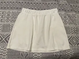 Mondetta Women's White Athletic Skirt Walking Skort, Cream with pockets Size Medium thumbnail 11