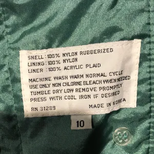 Vintage Ashton Cove Green Lightweight Trench Coat thumbnail 4