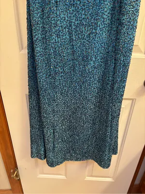 Cache Ombré Silk Beaded Maxi Dress thumbnail 3
