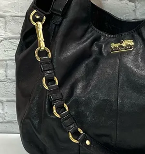 Coach 15958 Madison Black Leather Large Convertible Shoulder Bag. thumbnail 7