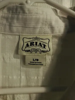 Women’s Ariat White Long-Sleeve Button-Up Shirt With Sheer Back. thumbnail 4