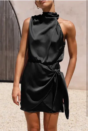 black mini dress thumbnail 1