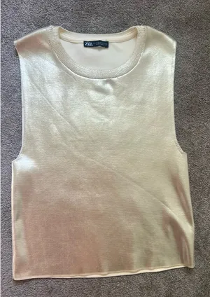 Gold ZARA Top thumbnail 1