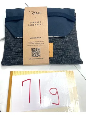 Delta One Travel Amenity Kit Someone Somewhere Includes Eye Mask Socks 71g thumbnail 5