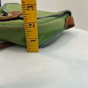 Fossil Austin Flap Bag Messenger Green Leather Adjustable Crossbody thumbnail 13