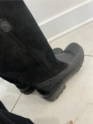 Bogs Black Suede Bobby Tall Boots Size 8 US thumbnail 4