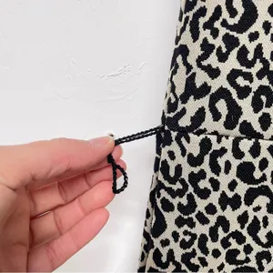 Zara Brown Animal Print Short Sleeve Knee Length Sheath Dress Womens M Leopard thumbnail 6