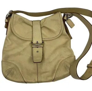 Coach Medium Tan Leather Crossbody Bag thumbnail 1