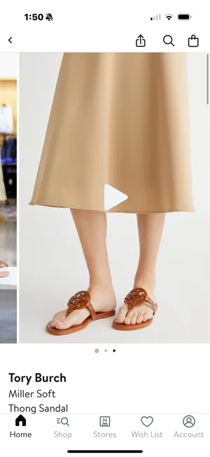 Tory Burch Miller soft thong sandal thumbnail 3