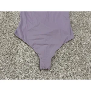 SKIMS Fits Everybody Square Neck Thong Bodysuit Sugar Plum Purple Size M thumbnail 4