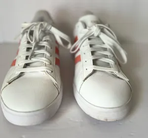 Adidas Grand Court White and Pink Shoes thumbnail 3
