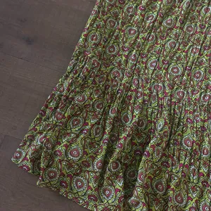 by anthropologie flounced citron printed lounge maxi dress thumbnail 6