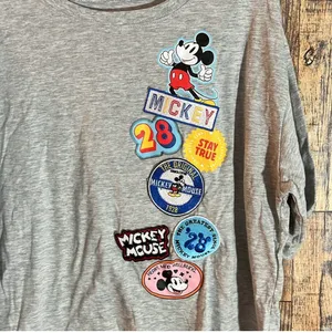 Disney Mickey Mouse t-shirt 22 length X 22 width grey XXL thumbnail 2