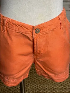 The North Face coral cotton linen low-rise chino shorts Size 8 gorpcore summer thumbnail 2