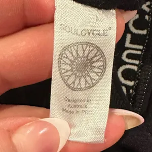 Soulcycle Black White Cotton Bralette Loungewear Racerback Top S thumbnail 5