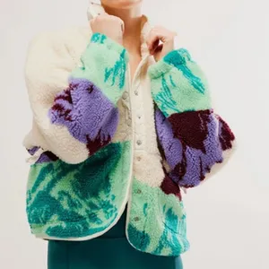 NEW Free People Movement Hit The Slopes Sunrise Summit Fleece Button Jacket XS thumbnail 4