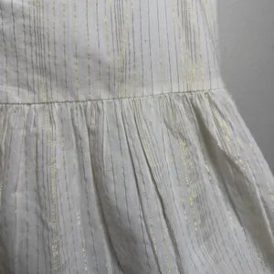 NEW Anthropologie Floreat Women Cotton Top 6 Ivory Embroidered Cottage Peasant‎ thumbnail 8