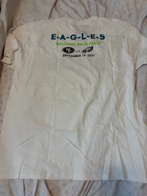 Go Birds eagles white tshirt Size XXL thumbnail 9