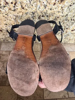 Frye Black Sandals flat comfort size 8.5‎ buckle leather thumbnail 7