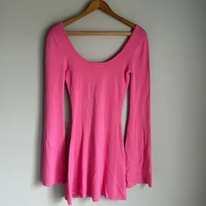 Meshki Birdie Long Sleeve Knit Mini Dress in Bubblegum XXS thumbnail 7