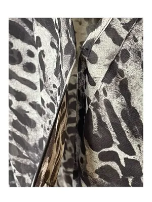 new All Saints ✽ Penny Ambient Chiffon Surplice Top ✽ Grey Leopard Print ✽ S thumbnail 9