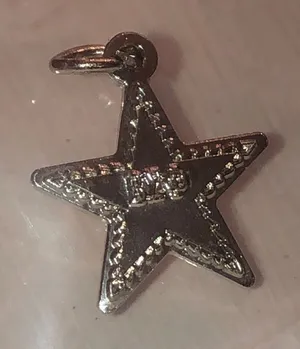 Beta Sigma Phi Girl of the Year Vintage Silver Star Charm thumbnail 1
