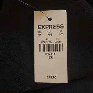 New NWT Express XS black cocktail semi formal dress thumbnail 10