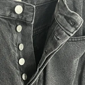 PacSun Womens Dad Jean Black High Rise Straight‎ Leg Button Fly Denim Size 28 thumbnail 6