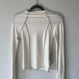Urban Outfitters Cream Mock Neck Top thumbnail 1