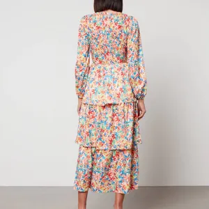 NEVER FULLY DRESSED Lisa Shirred Jersey Maxi Dress thumbnail 2