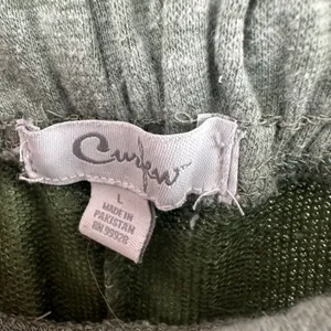 Curfew‎ Size Large Pants Green Loungewear Comfy Elastic Drawstring Skinny Jogger thumbnail 4