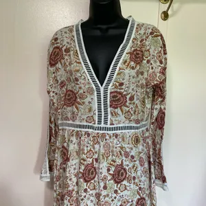 LUCCA- vintage Floral embroided lace Maxi Dress thumbnail 3