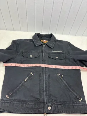 Harley-Davidson Black Women's Jean Jacket with Snap Pocket size S thumbnail 12