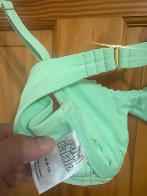 Wild Fable Size Medium Lime Green Bikini Top New With Tags thumbnail 4