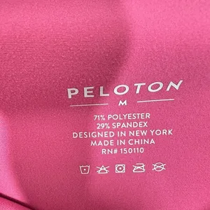 Peloton High Waisted Biker‎ Shorts Pink Size M Workout Athletic Spinning Cycling thumbnail 5