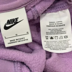 Nike Unisex Floral Embroidered Crewneck Sweatshirt Lavender Purple Large Cottage thumbnail 9