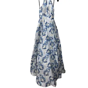 Speechless Blue‎ Metallic Halter Evening Formal Dress Gown Size 0 New with Tags thumbnail 7