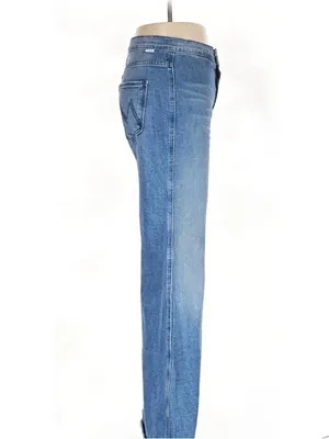 MOTHER Light Blue Wide Leg Flare Jeans thumbnail 4