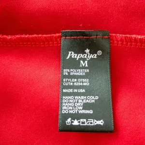 Papaya Sexy Red‎ Dress Sz M thumbnail 9
