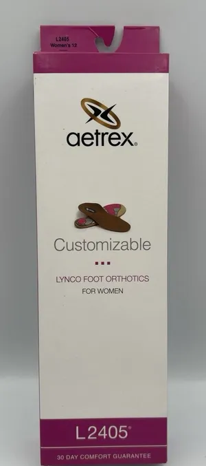 Lynco Aetrex Orthotics L2405 Womens 12 Customizable Med/High Arch Anti-Microbial thumbnail 1