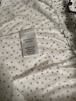 Jaclyn Intimates Polka Dot Romper Pajama Set White Black Size Large Y2K Style thumbnail 9