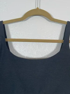 Outdoor Voices Women M Black Micro Stripe Double Time Sports Bra Athleisure thumbnail 3