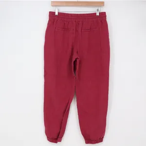 Athleta Linen Jogger Womens 6P Retreat Burgundy Elastic Waist Drawstring thumbnail 4