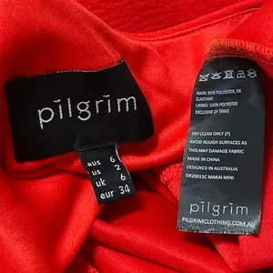 Pilgrim Women's Red One Shoulder Tie Bow Sleeveless Mini Bodycon Dress Size 2 thumbnail 4