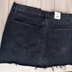 black Denim mini skirt thumbnail 4